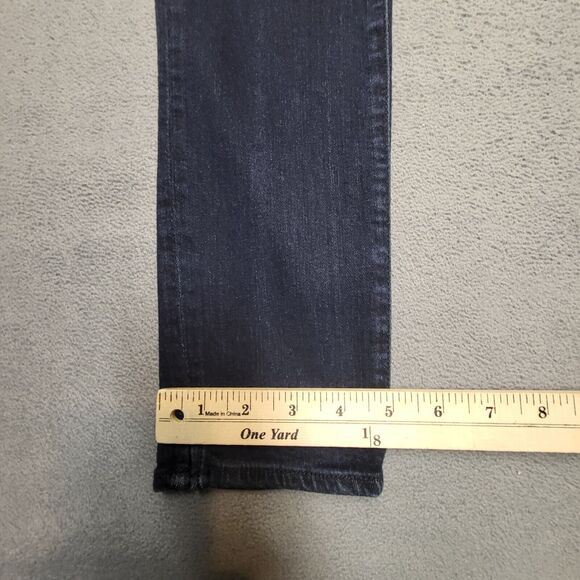 American Eagle Jeans Girls 10 Blue High Rise Jegging Distressed Stretch Denim - Picture 6 of 11